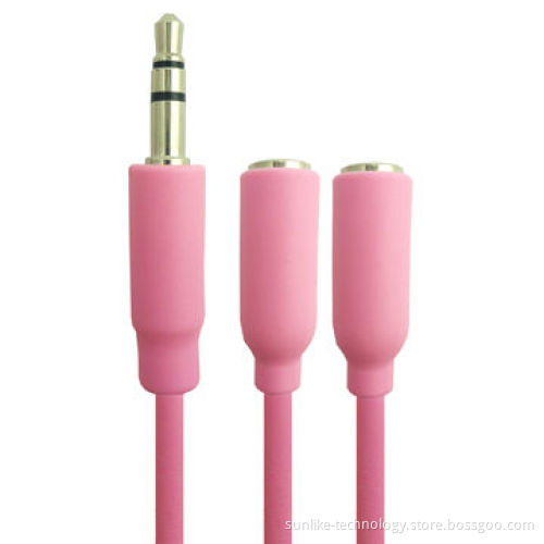 Audio Splitter Cables with 3.5mm Jack